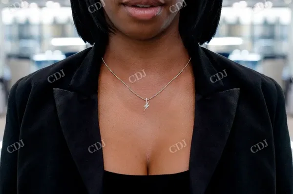 0.15CTW Diamond Lightning Bolt Pendant