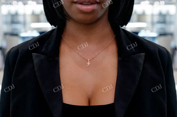 0.15CTW Diamond Lightning Bolt Pendant