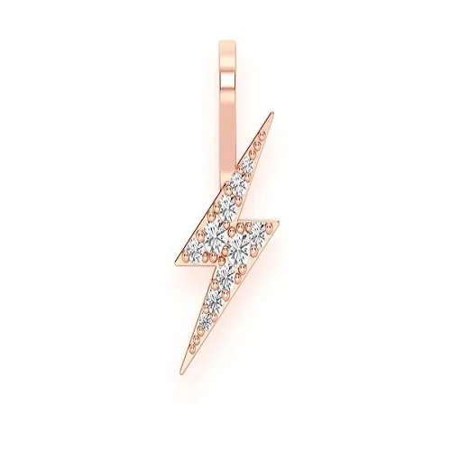 0.15CTW Diamond Lightning Bolt Pendant