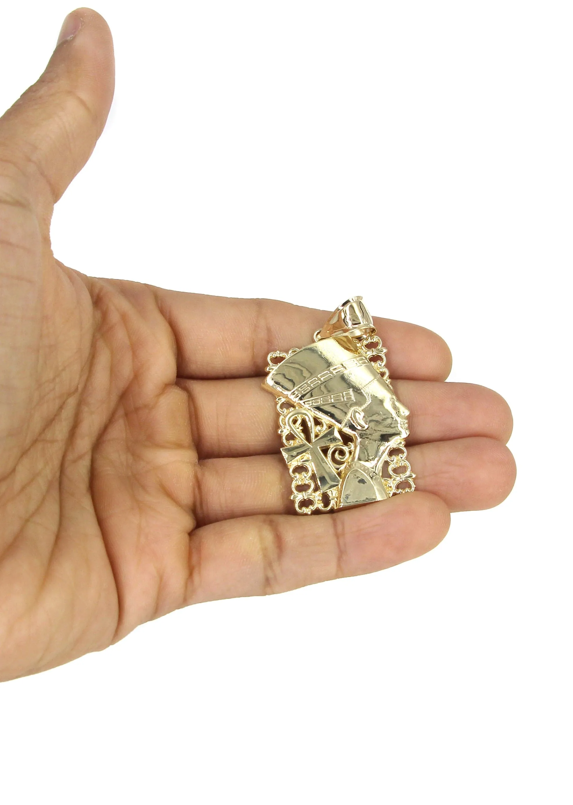 10K Yellow Gold Nefertiti Necklace | Appx. 16.9 Grams