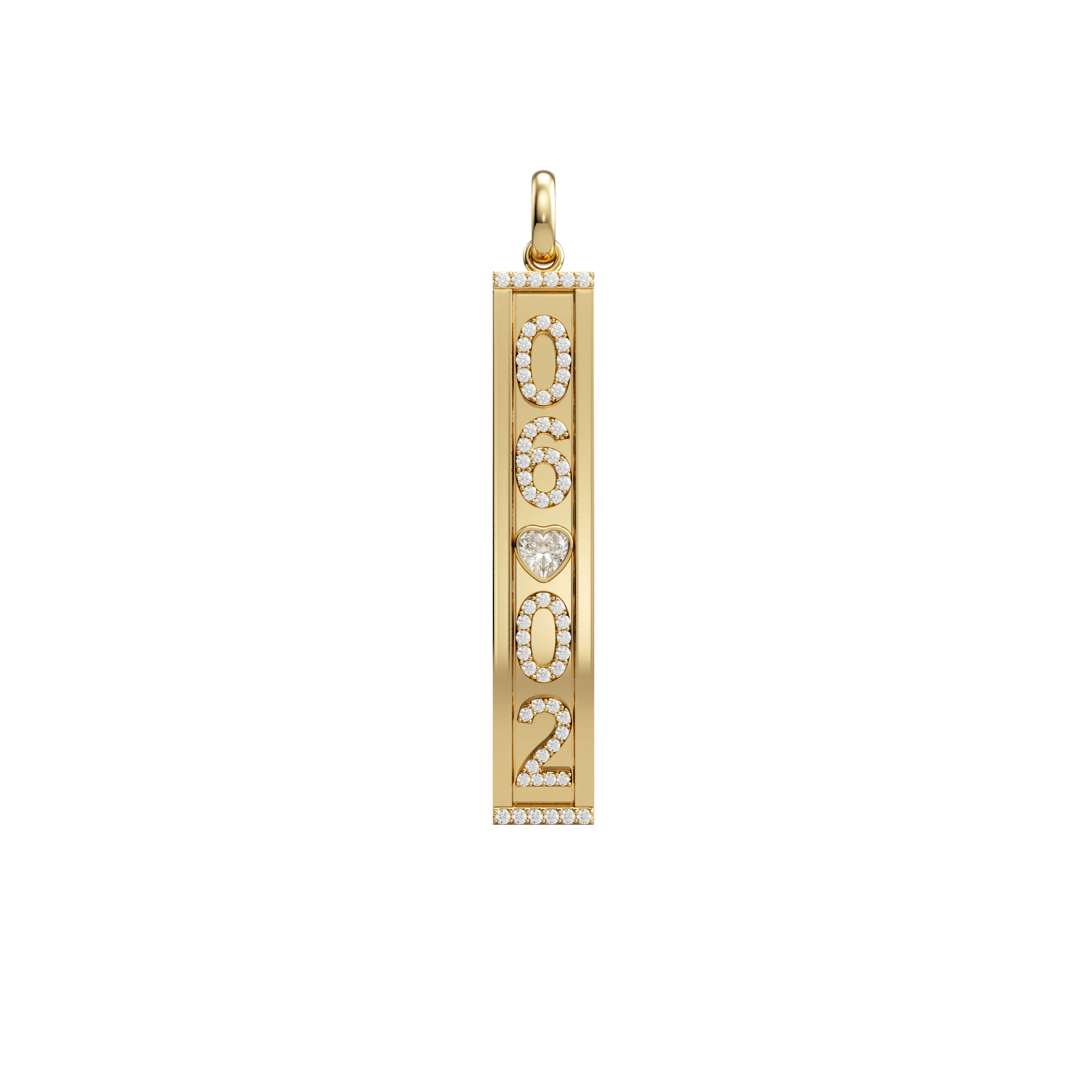 14k Double Sided Skinny Charm Pendant ™