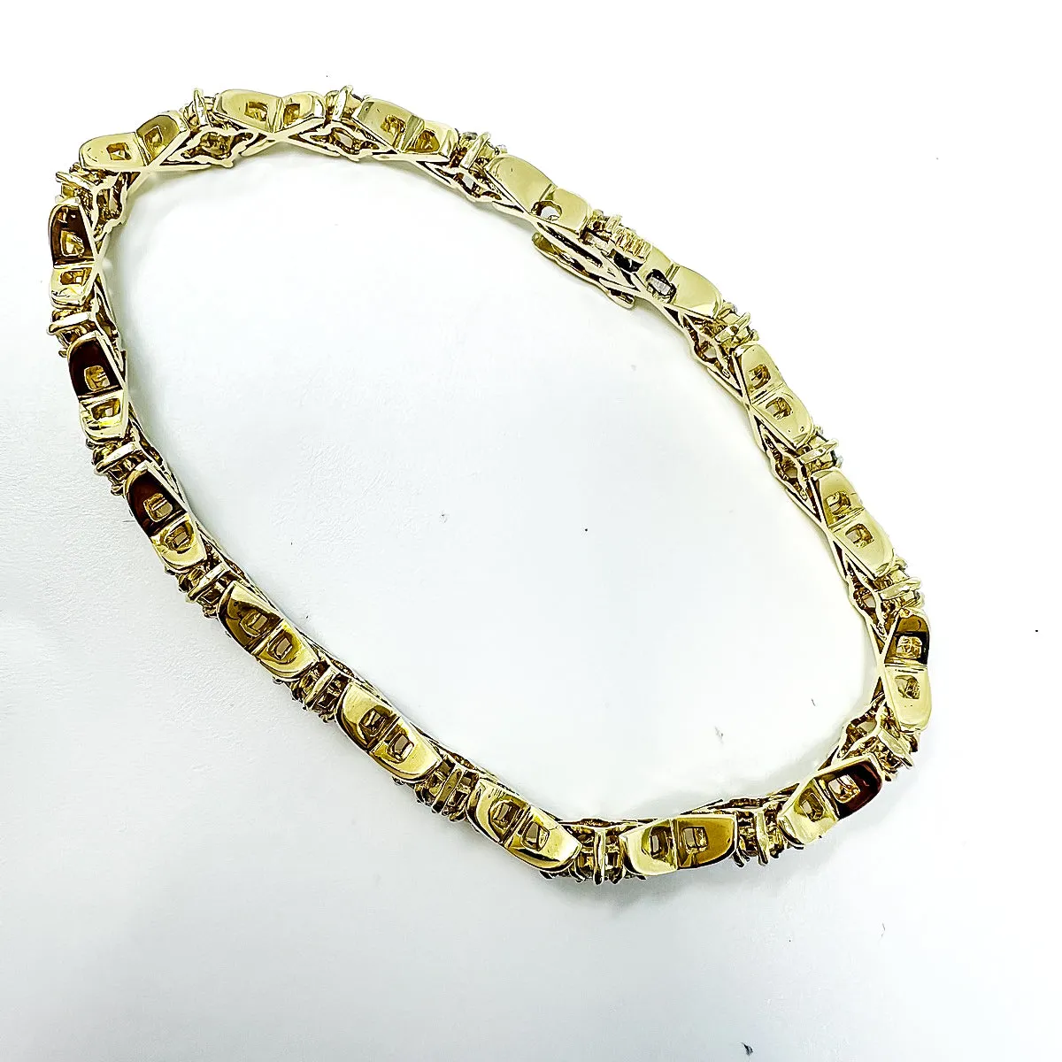 14K Gold Bracelet with Diamonds
