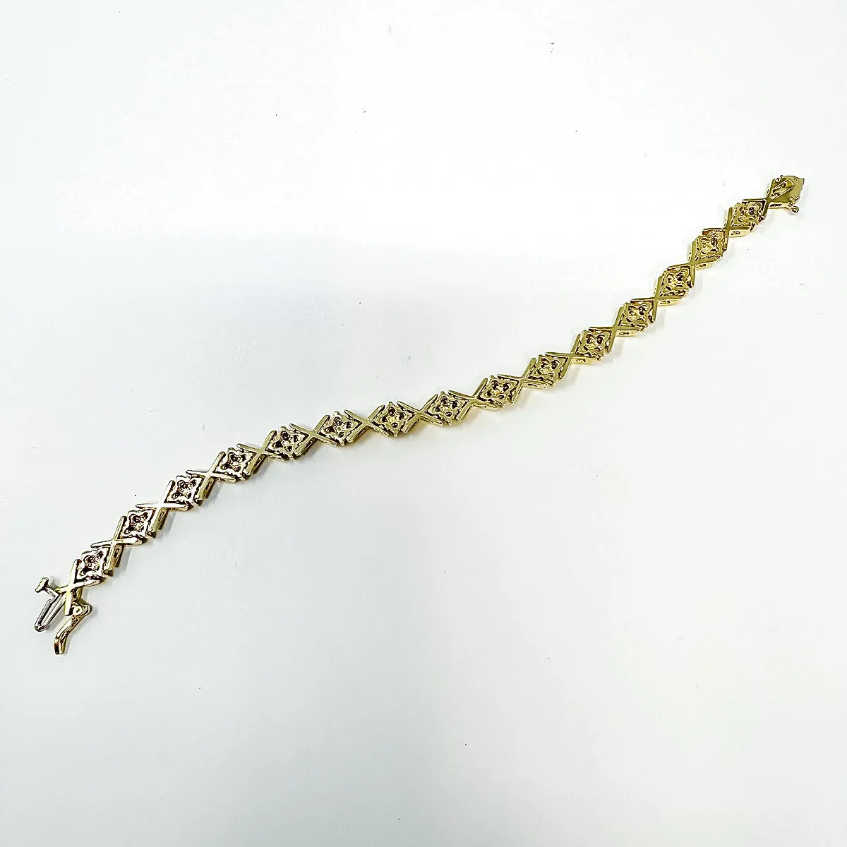 14K Gold Bracelet with Diamonds