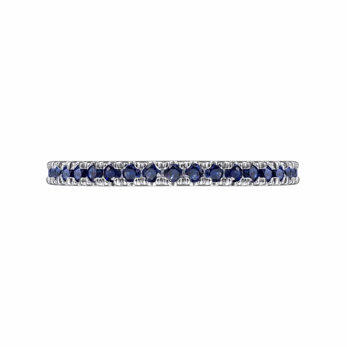 14K White Gold Sapphire Stackable Ring - LR50889W4JSA