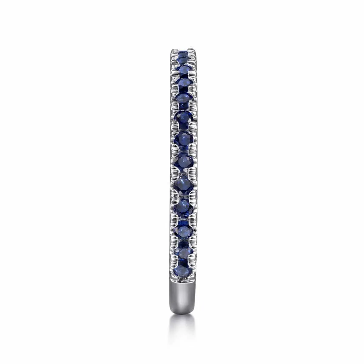 14K White Gold Sapphire Stackable Ring - LR50889W4JSA