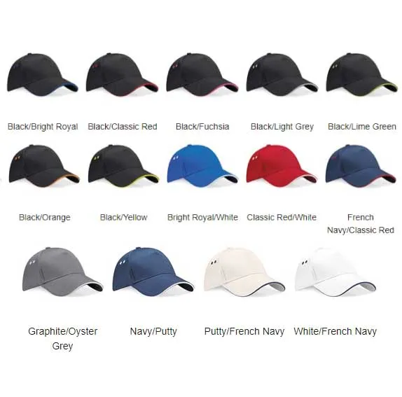 15BCC Ultimate 5-panel cap - sandwich peak