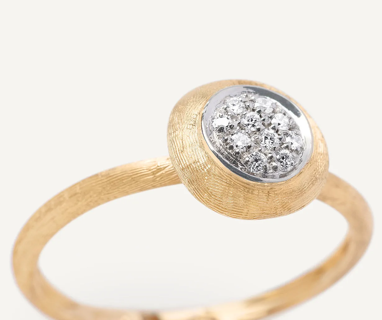 18K Yellow Gold Diamond Stackable Ring
