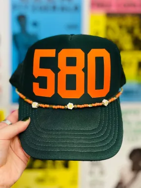 580 Hat Band // Floral Coral