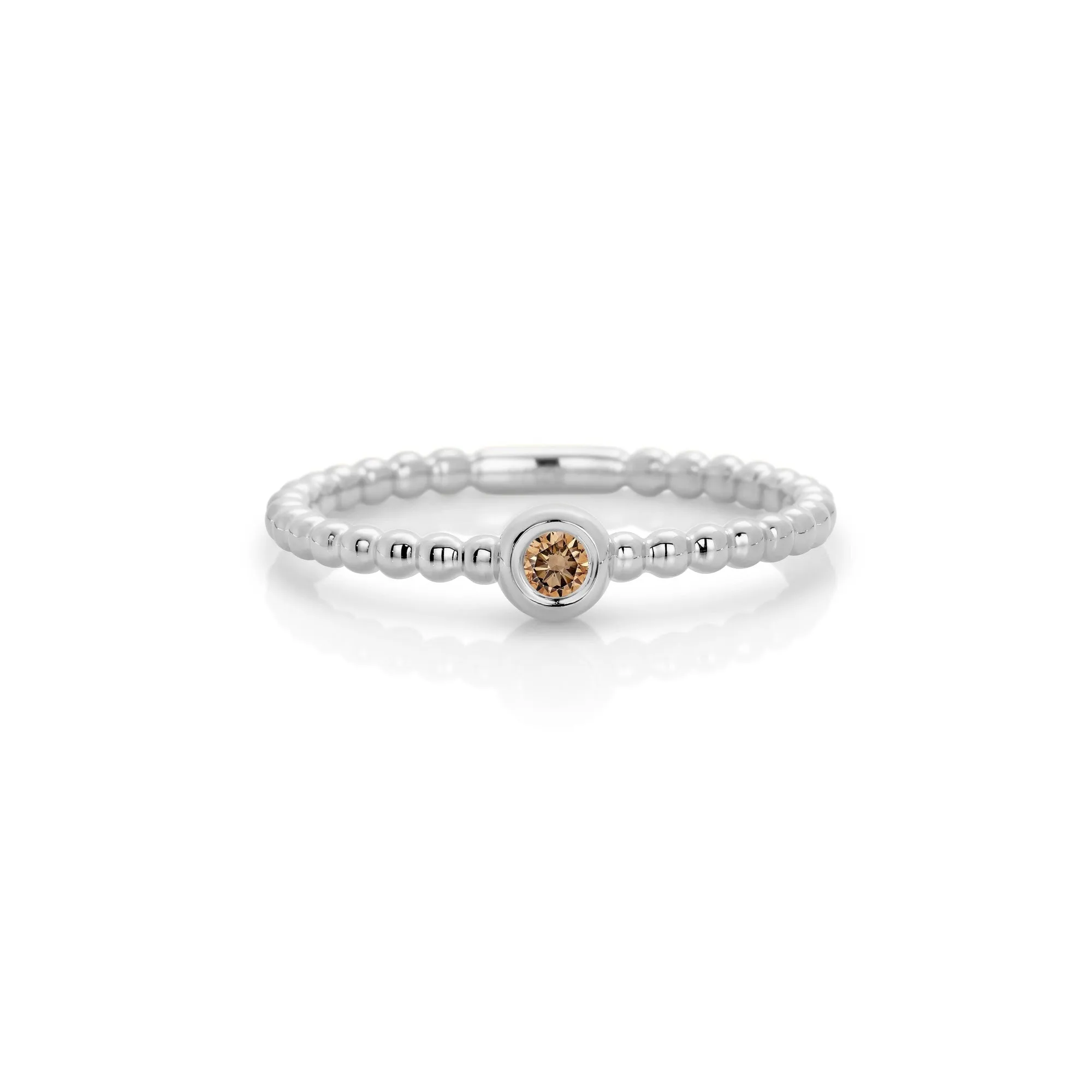 9ct Gold Argyle Chocolate Diamond Ball Ring