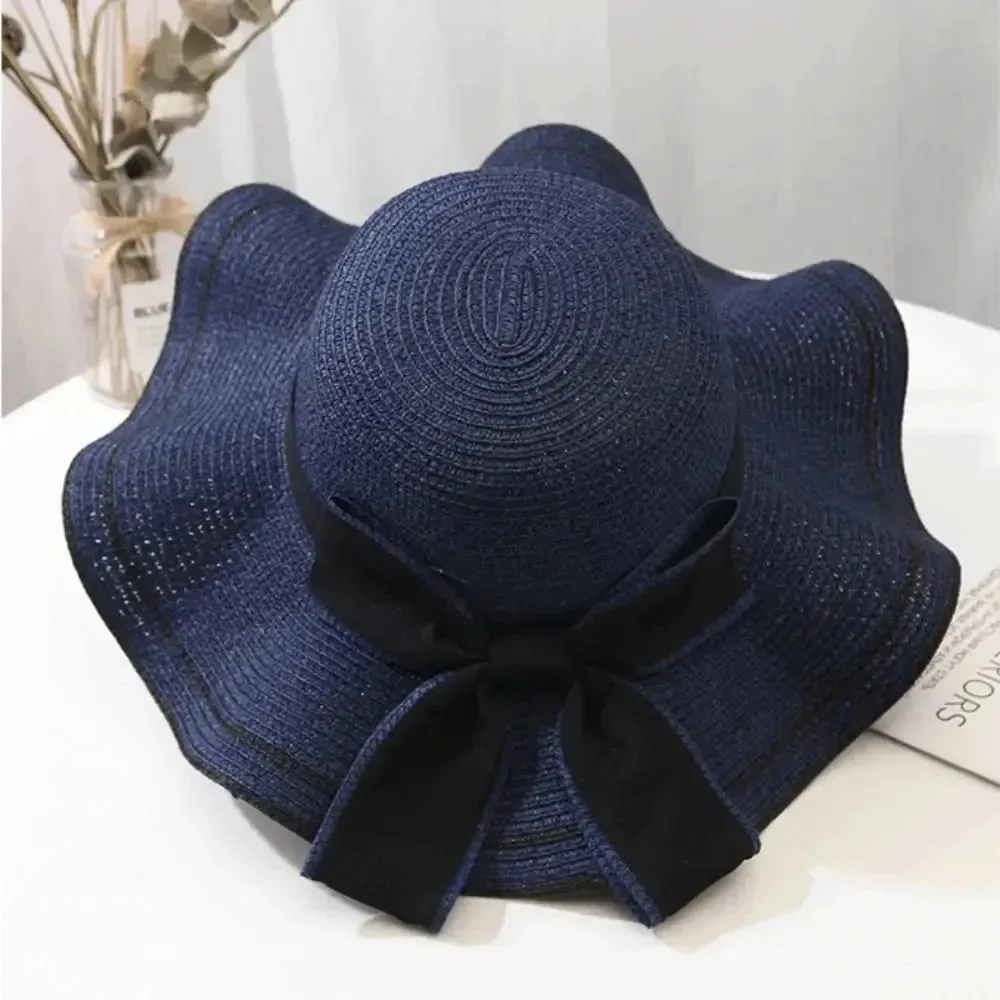 Aliza StrawHat - Frauen Casual BowtieTravel Strand Hut
