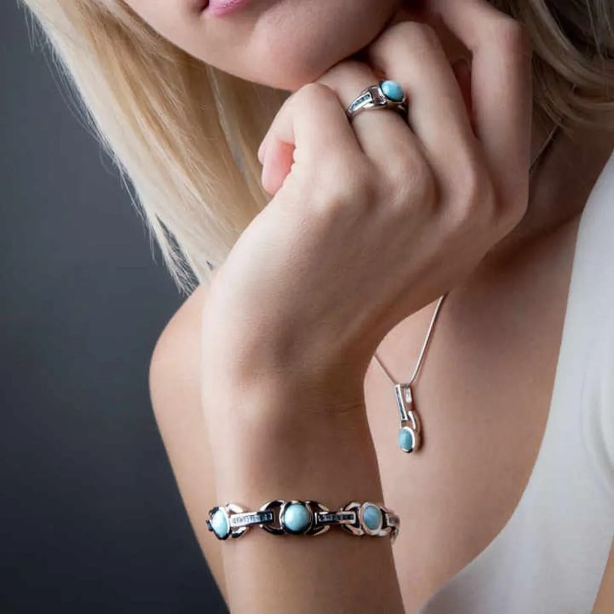 Aqua Necklace - Naqua01-ch
