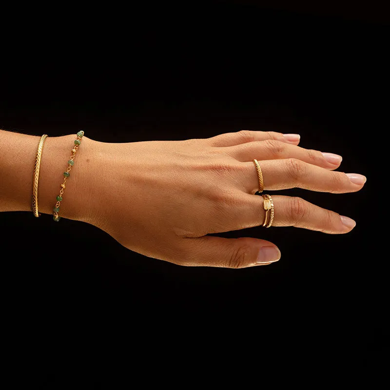 Baguette Ring, Citrine, Gold