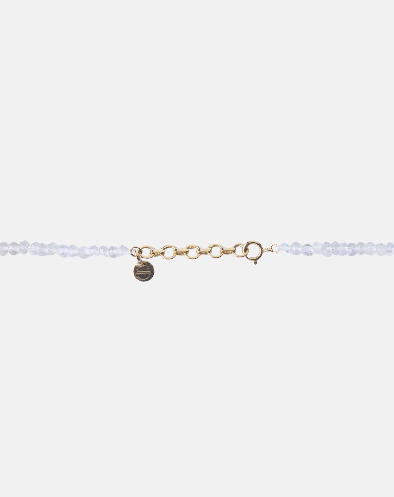 Beaded White Topaz Necklace, Aries