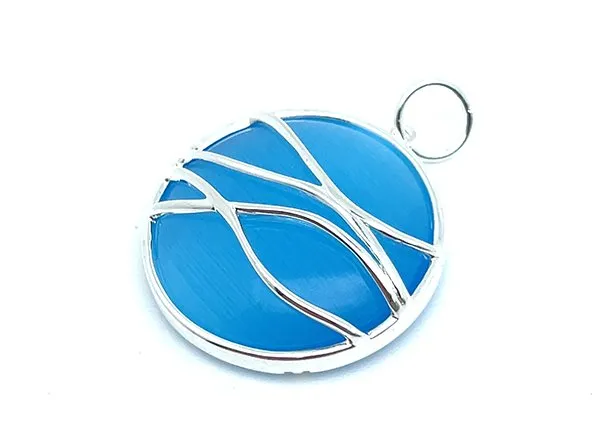 Blue Ocean Wave Pendant