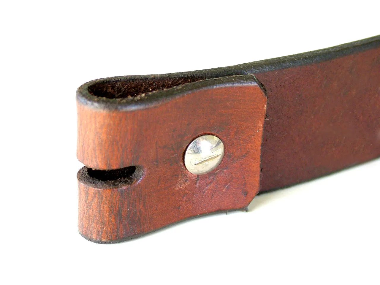 Brown Patterned Leather Belts