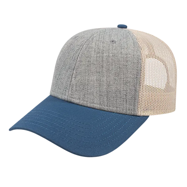 Cap America Custom Embroidered Hat with Logo - Low Profile Trucker Mesh Back Cap i3115