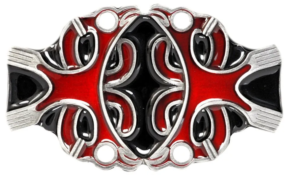Celtic Two Birds Red Belt Buckle