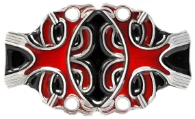 Celtic Two Birds Red Belt Buckle