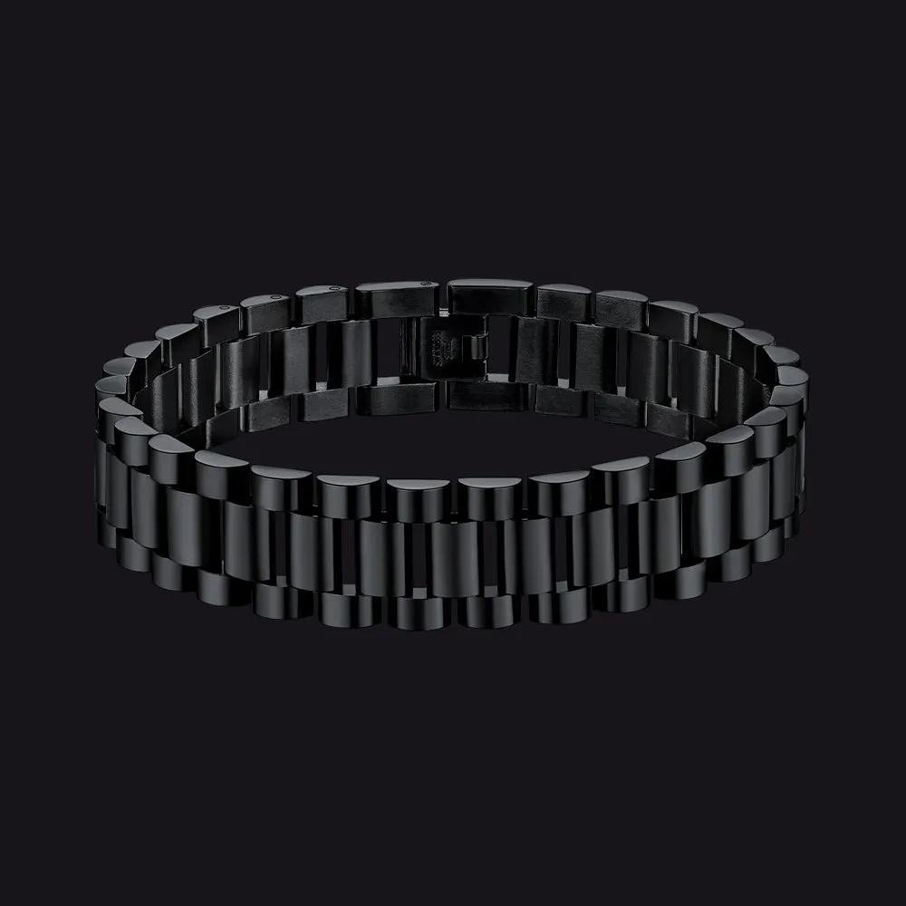 Chunky Watch Band Cuban Link Chain Bracelet Watch Strap for Men
