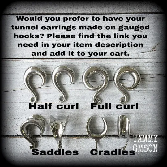 Cloudy quartz tunnel dangles