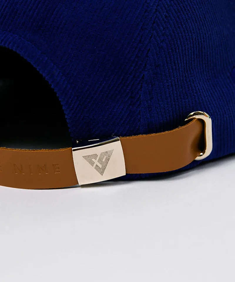 CREVE NINE: Corduroy Camp Cap - Blue