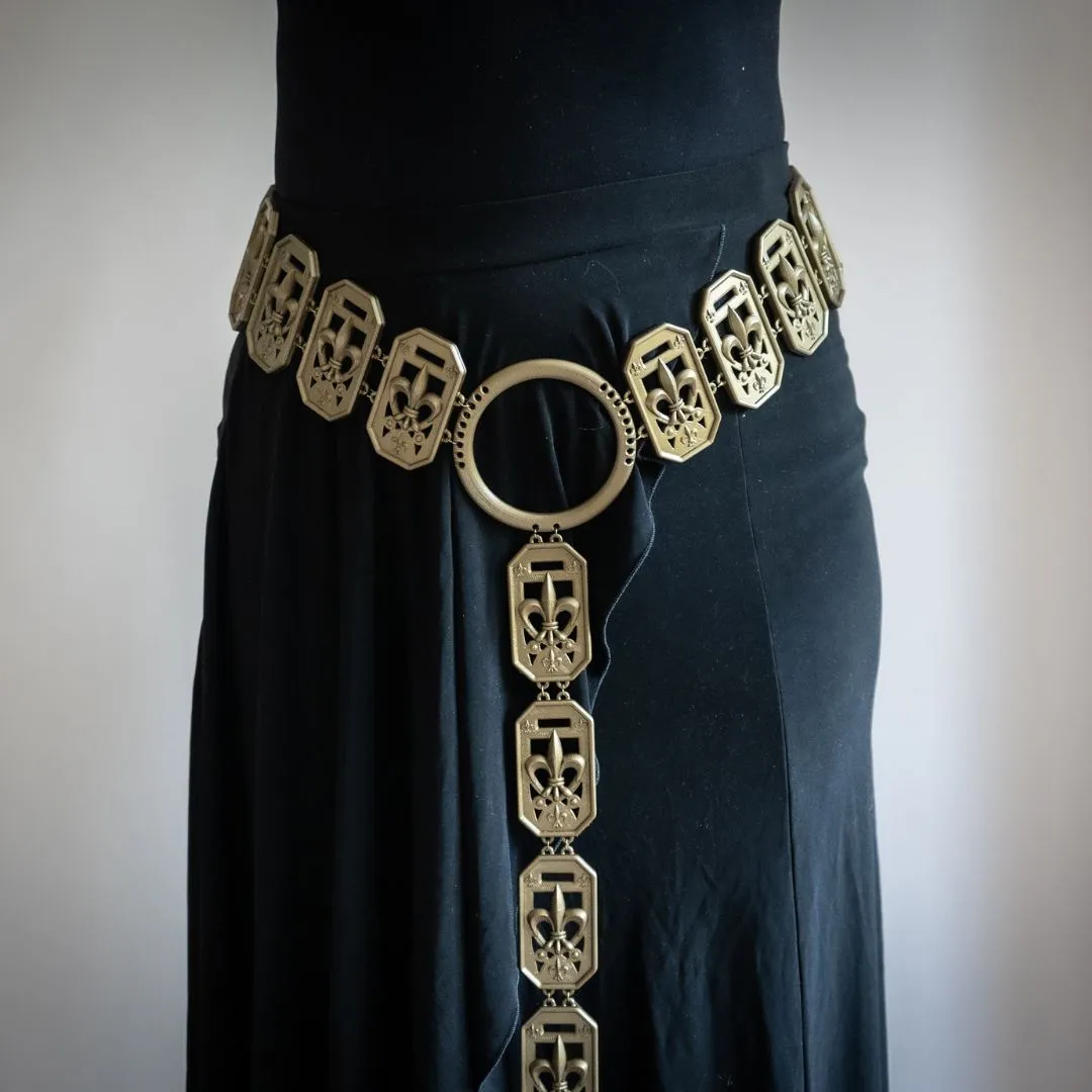 Customizable Medieval-Style Belt – 3D-Printed, Bronze Finish, Adjustable Size