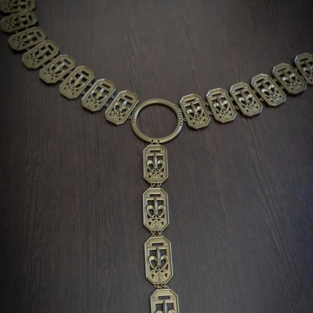 Customizable Medieval-Style Belt – 3D-Printed, Bronze Finish, Adjustable Size