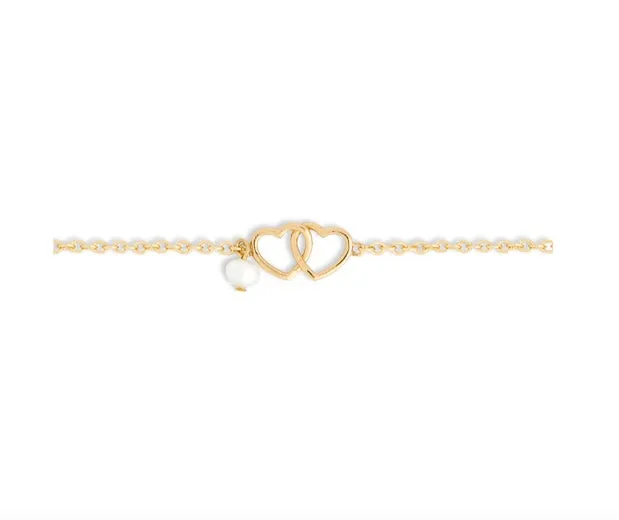 Dainty Double Heart Bracelet