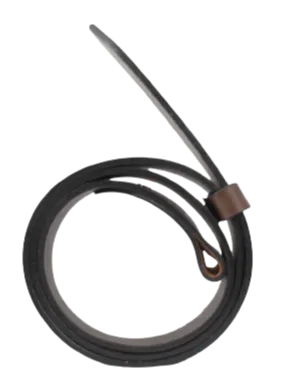Dark Brown 1.25 Inch (32mm) Buckleless Leather Belt Strap Chicago Screws