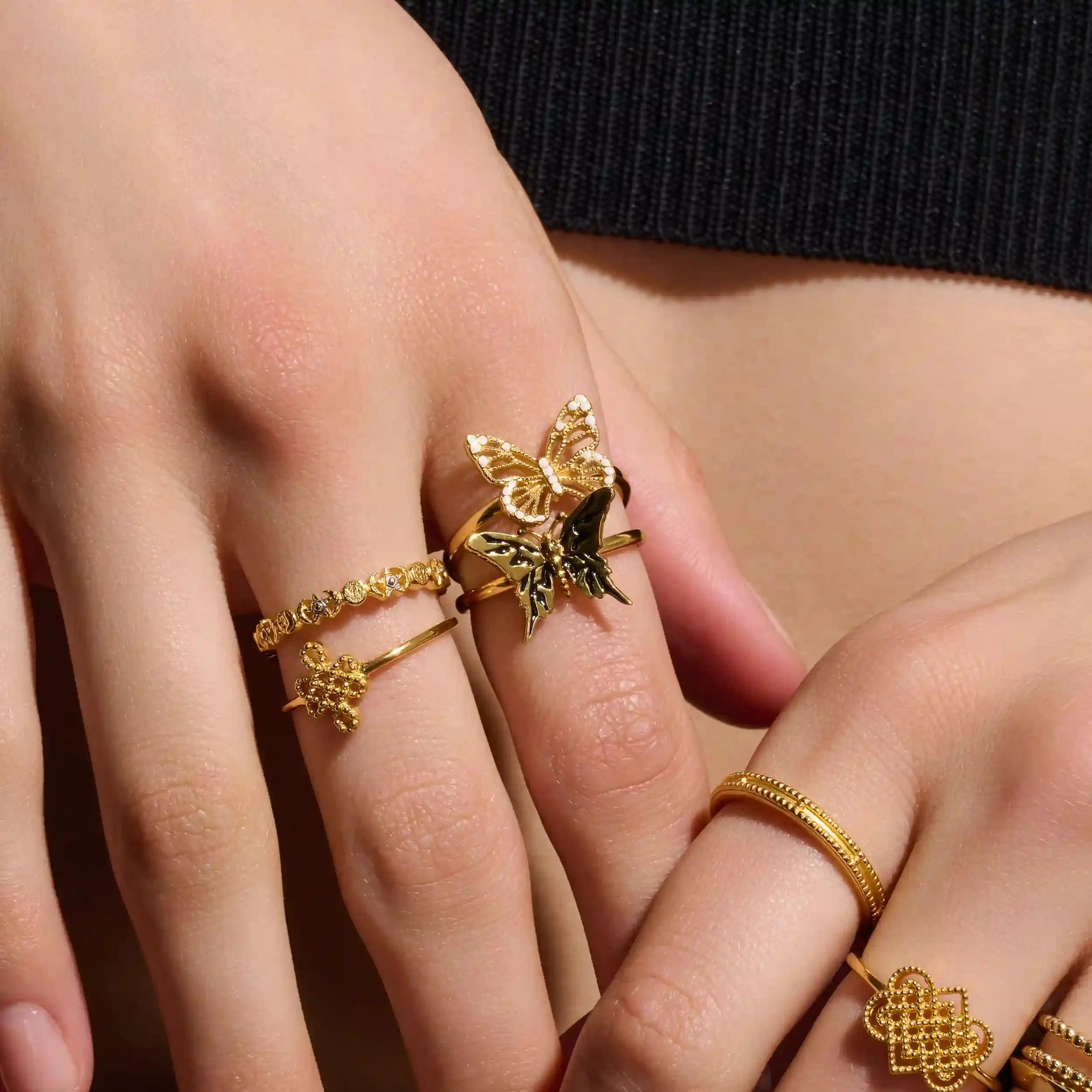 Dark Butterfly Ring