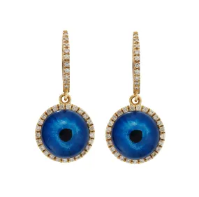 Deep Blue Eye Earrings S