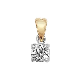 Diamond Jewellery 18CT Gold Diamond Pendant PDQ143