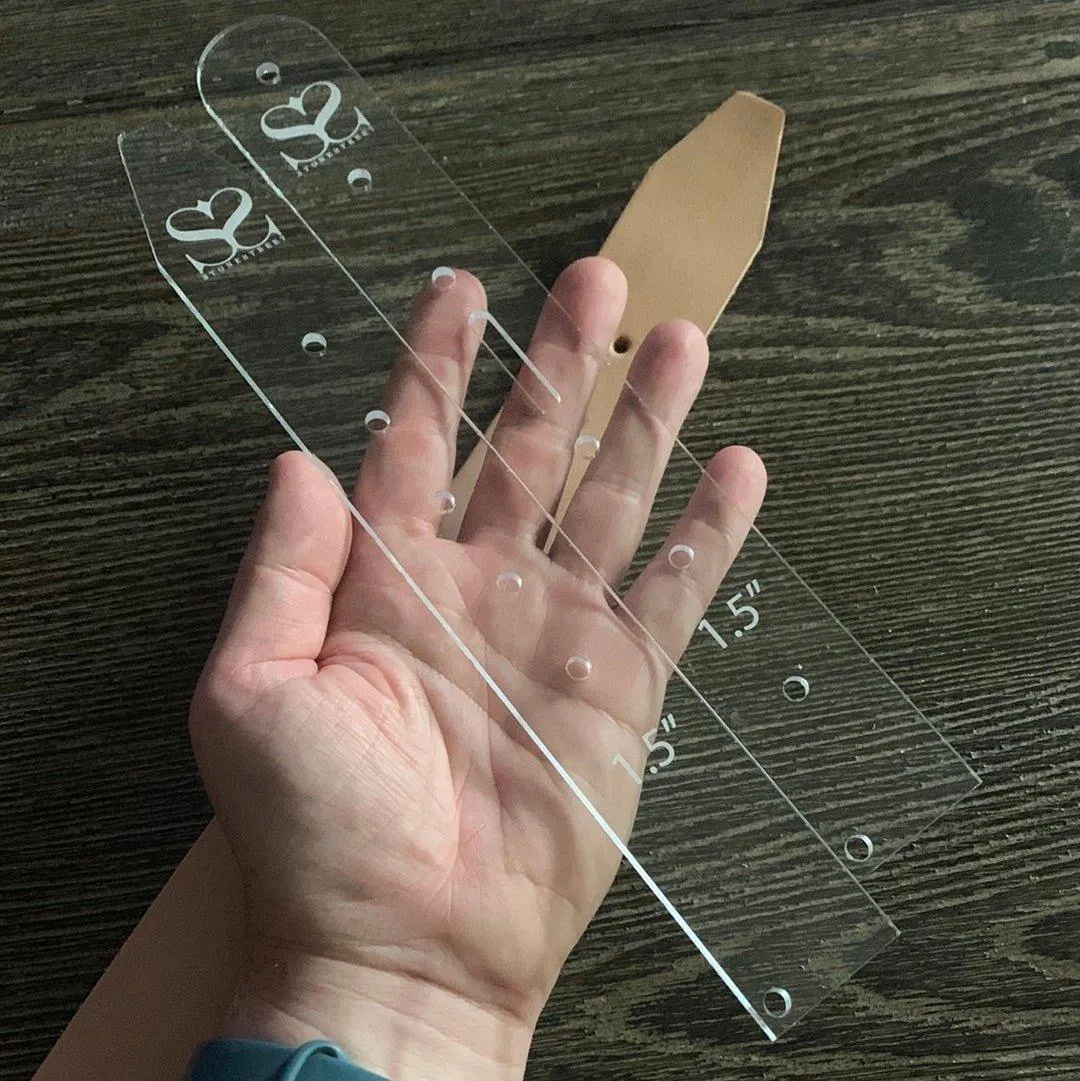 Double Keeper Belt Blank Acrylic Template