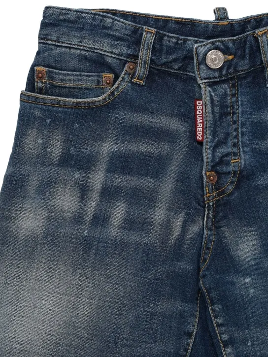 Dsquared2   Washed stretch cotton denim shorts 