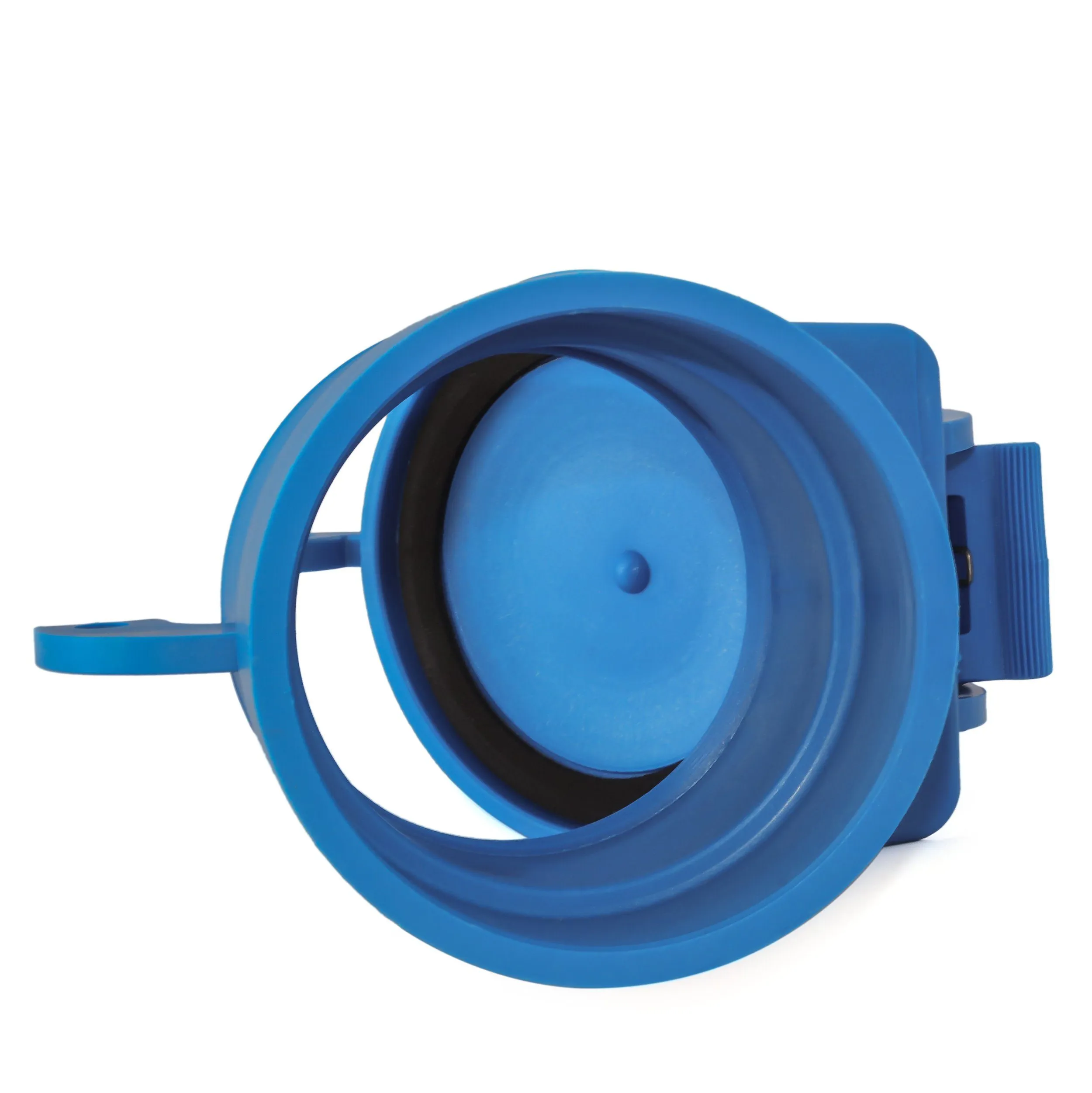 Enviro Design Products: FootLoose RV Site Sewer Cap, 4" Blue Female