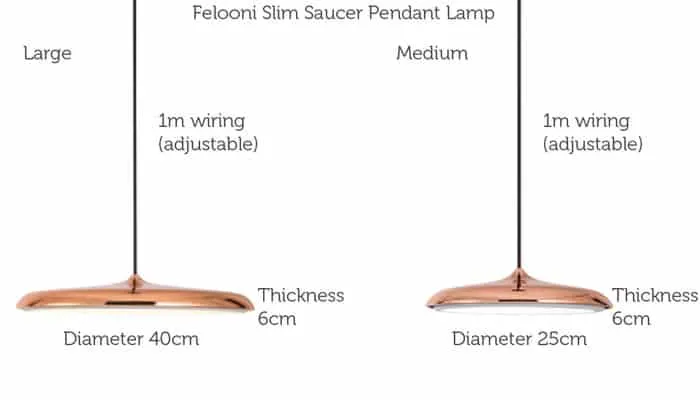 Felooni Slim Saucer Pendant Lamp