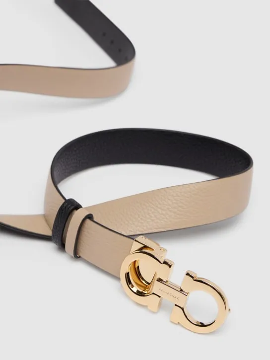 Ferragamo   2.5cm Reversible leather belt 