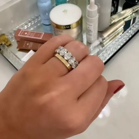 Flat Gold Spacer Band