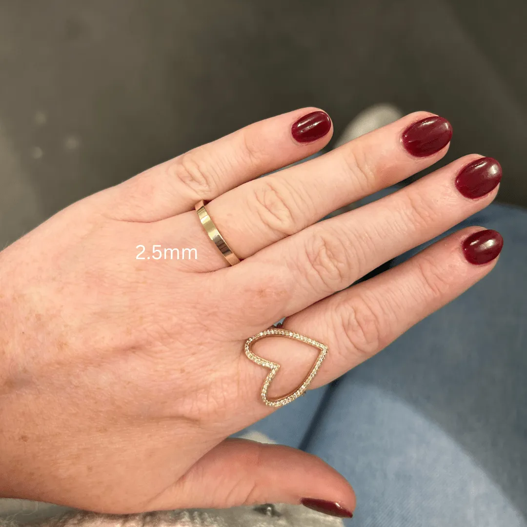 Flat Gold Spacer Band