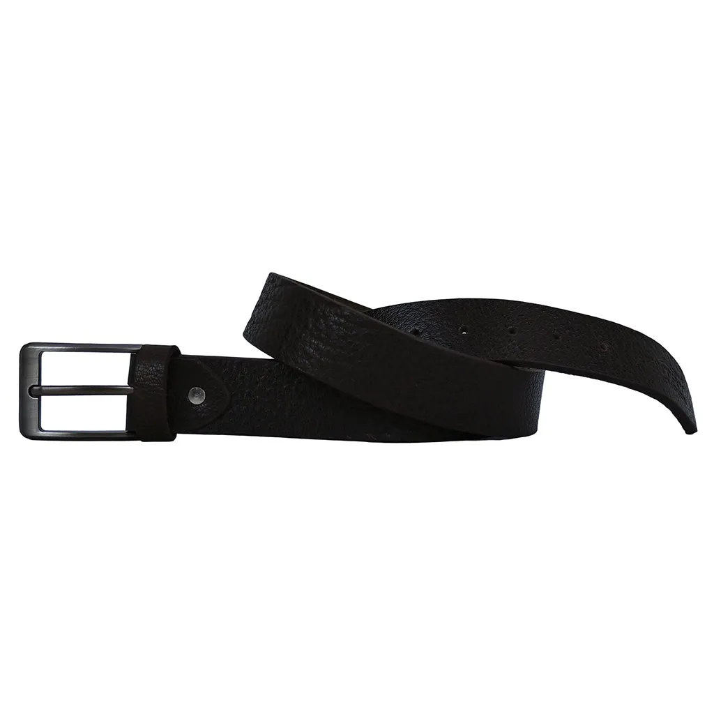 Formal Designer Crocodile Grain Leather Belt Dark Brown - BTM136