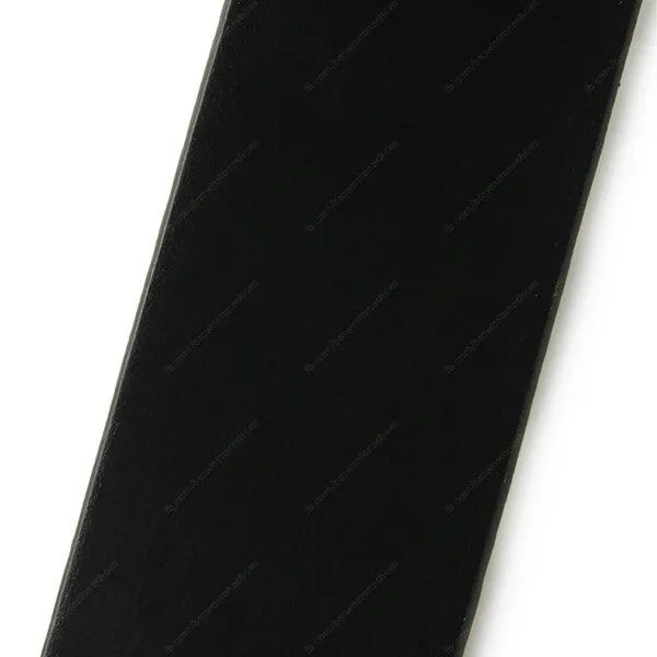 Full Grain Genuine Leather Belt - Milano PAM (Tin Buckle) - Black