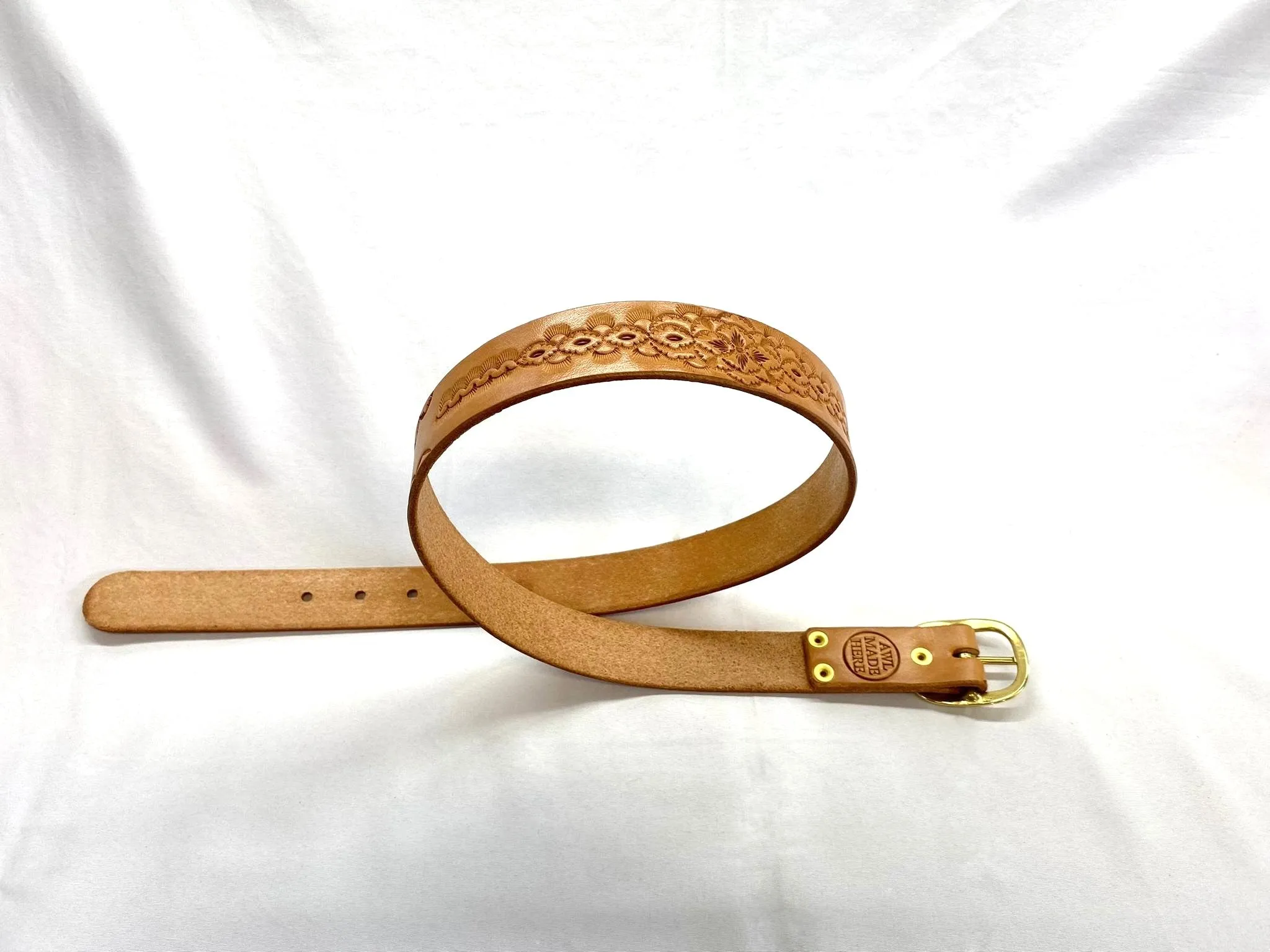 Fully Tooled Leather Belt