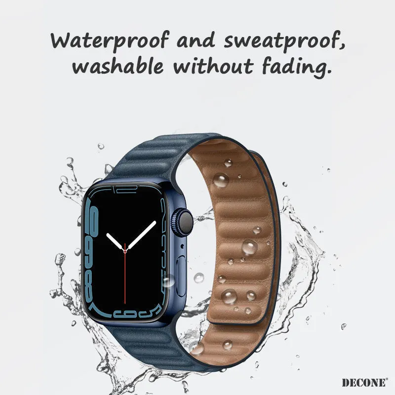 Golden Brown | Leather Link Magnetic Strap