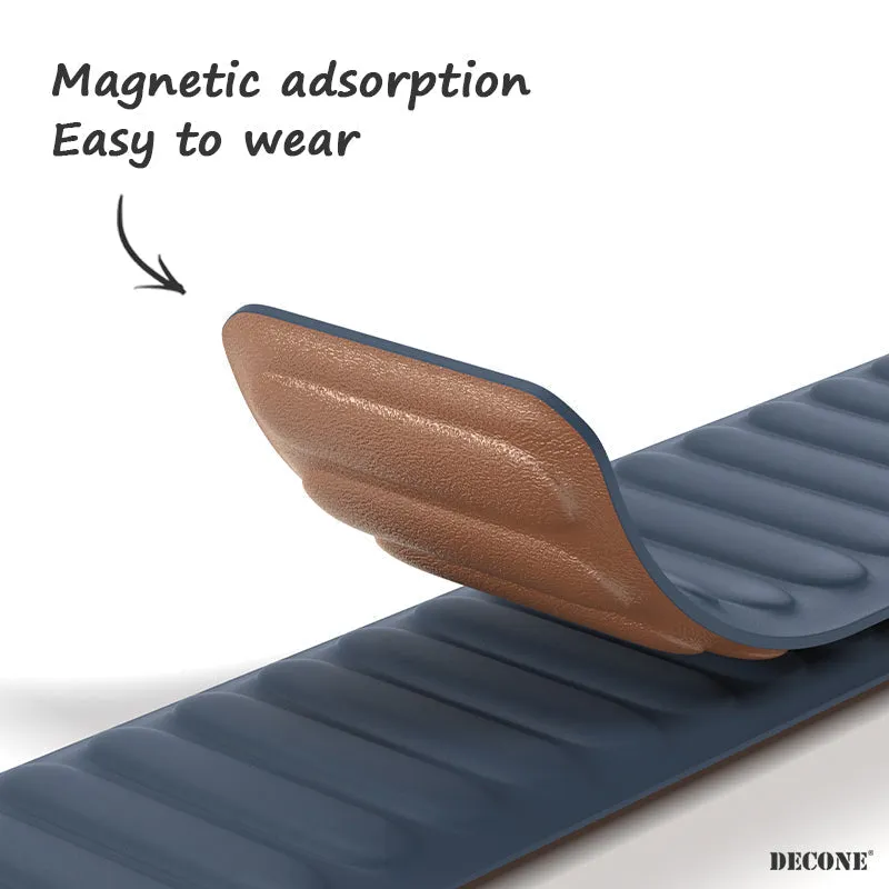 Golden Brown | Leather Link Magnetic Strap