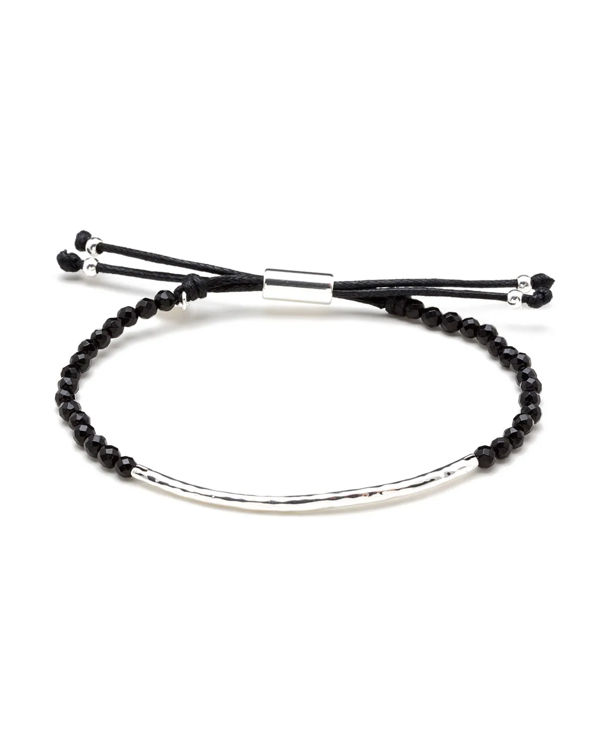 Gorjana - Power Gemstone Bracelet (Harmony) Black/Silver