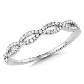GRATITUDE DIAMOND SPIRAL STACKABLE BAND
