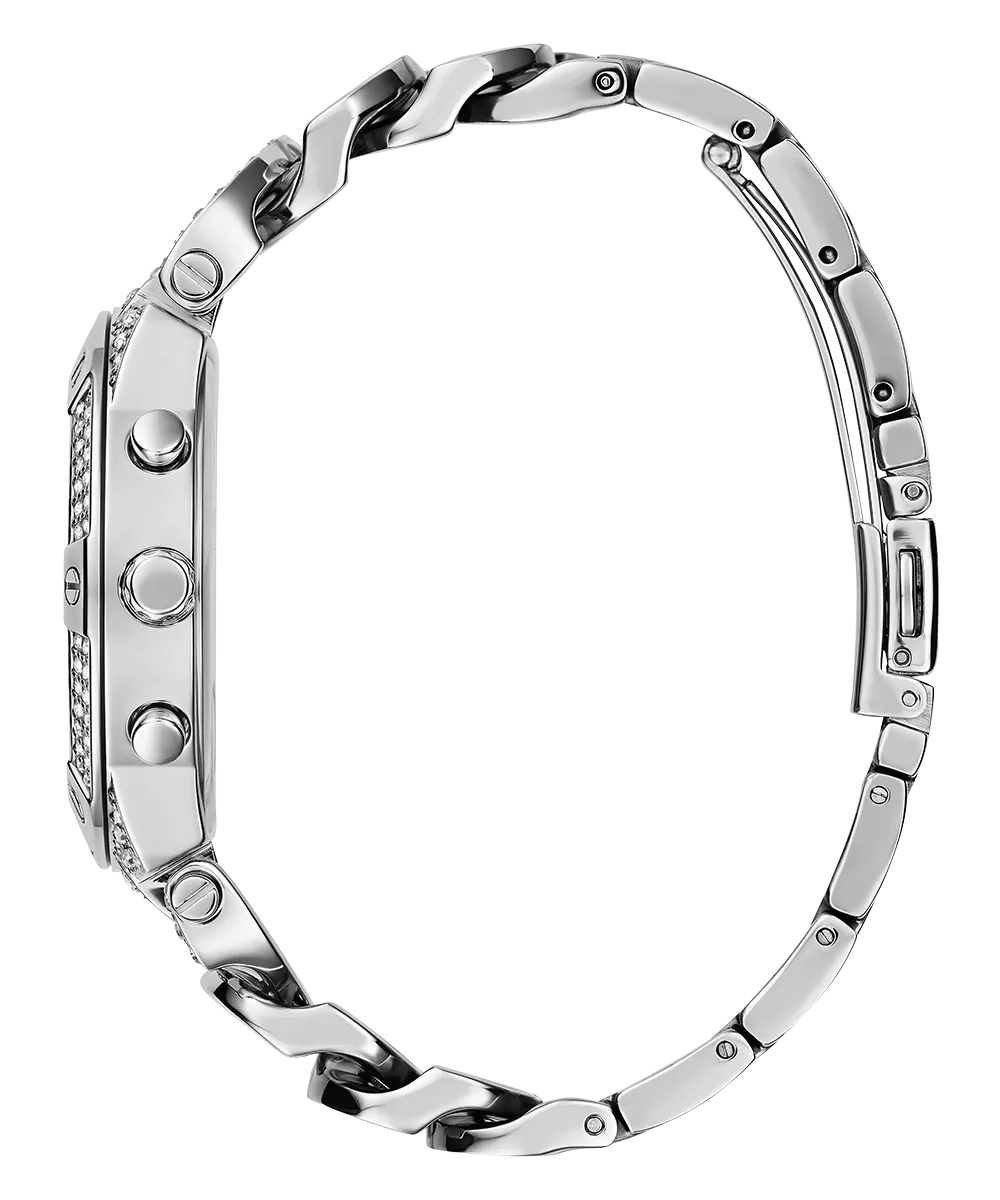 GUESS Ladies Silver Tone Multi-function Watch