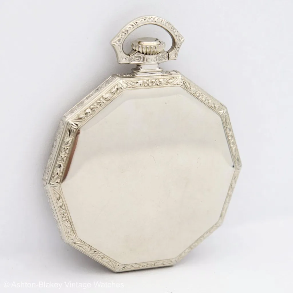 HAMILTON  14K white gold w/box