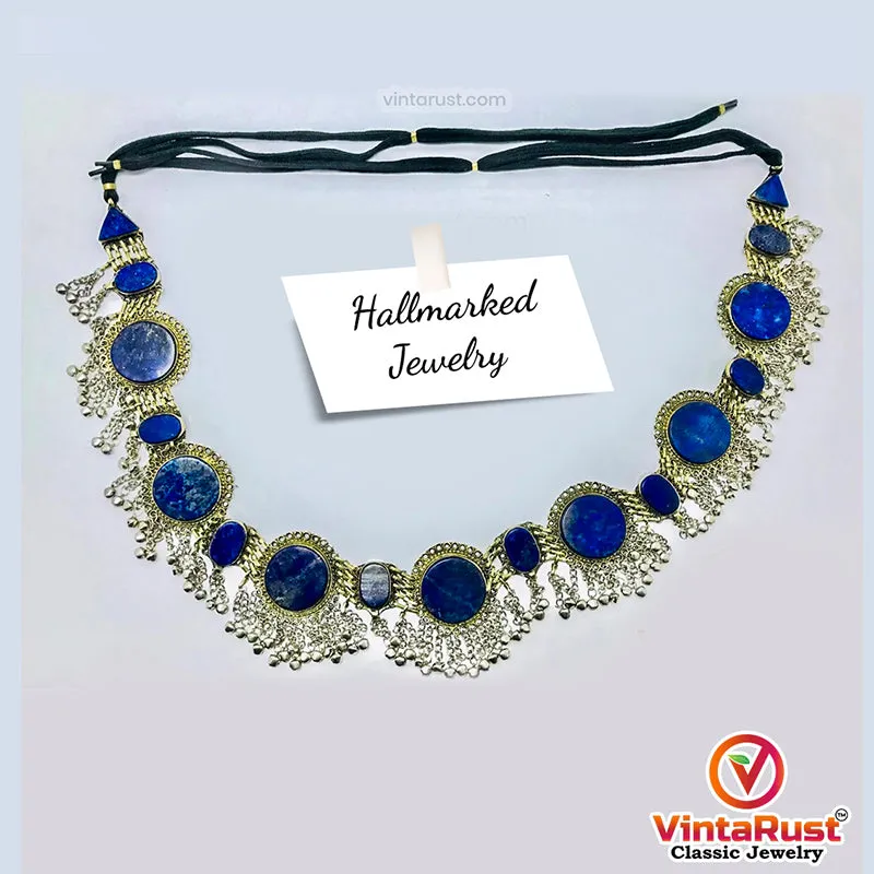 Handmade Bohemian Lapis Stone Belly Dance Belt