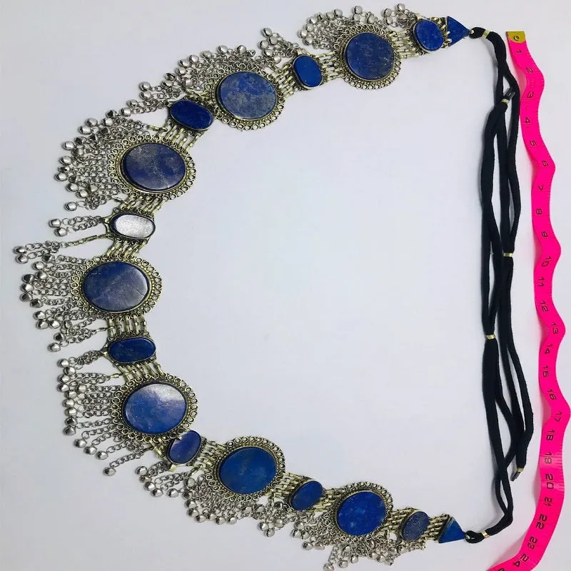 Handmade Bohemian Lapis Stone Belly Dance Belt